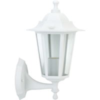 Praktiker Lighting PRAKTIKER KÜLTÉRI FALIKAR E27 MAX.60W IP44 FEHÉR FELFELÉ ÁLLÓ 22X17X32,5CM