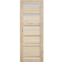 Márka nélkül / Without brand Genewa 75x210cm jobbra nyíló gerébtokos 2 üveges beltéri ajtó