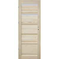 Márka nélkül / Without brand Genewa 90x210cm balra nyíló gerébtokos 2 üveges beltéri ajtó