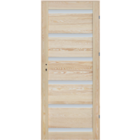 Márka nélkül / Without brand Genewa 90x210cm jobbra nyíló gerébtokos 6 üveges beltéri ajtó