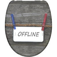 Schütte SCHÜTTE OFFLINE WC-ÜLŐKE, DUROPLASZT, MŰANYAG ZSANÉR, LECSAPÓDÁSGÁTLÓS, MINTÁS