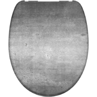 Schütte SCHÜTTE INDUSTRIAL GREY WC-ÜLŐKE DUROPLASZT, MŰANYAG ZSANÉRRAL, LECSAPÓDÁSGÁTLÓS, MINTÁS