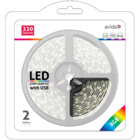 Avide AVIDE RGB LED SZALAG SZETT 2 MÉTER 330LM/M IP65 VEZÉRLŐVEL