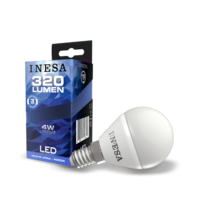 Inesa INESA LED FÉNYFORRÁS KISGÖMB E14 4W 320LM 4000K