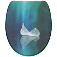 Eisl EISL FALLEN LEAF WC-ÜLŐKE, DUROPLASZT,MŰANYAG ZSANÉRRAL, LECSAPÓDÁSGÁTLÓS, MINTÁS