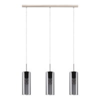 Eglo EGLO SELVINO FÜGGESZTÉK E27 3X15W IP20 MATT NIKKEL / FÜSTÜVEG