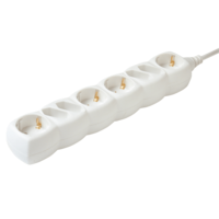 Home HOME ELOSZTÓ 8-AS 3M 3X1,5MM2 FEHÉR 4EURO+4VÉDŐÉRINTKEZŐS