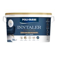 Poli-Farbe POLI-FARBE INNTALER PREMIUM LATEX BELTÉRI FALFESTÉK 15L, FEHÉR