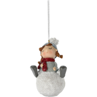 Márka nélkül / Without brand FÜGGŐ DEKOR ANGYALKA 8,3X5,8X13CM 4 FÉLE MODELL