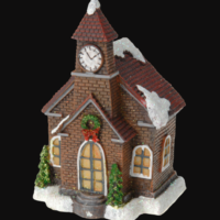 Márka nélkül / Without brand DEKOR KARÁCSONYI HÁZ VAGY TEMPLOM SZÍNES LED-EL 5 FÉLE MODELL