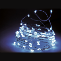 Márka nélkül / Without brand FÉNYFÜZÉR 240 FEHÉR LED KÜLTÉRI 23,9M 8 FUNKCIÓS SZABÁLYOZÓ 3M VEZETÉK