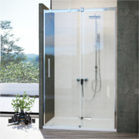 Wasserburg WASSERBURG ICON ZUHANYFALAJTÓ 120x195cm 8mm VÍZTISZTA ÜVEG KRÓMOZOTT PROFIL