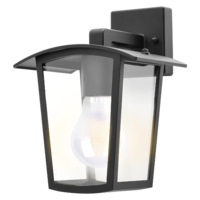 Rábalux RÁBALUX TAVERNA KÜLTÉRI FALI LÁMPA E27 MAX.15W IP44 MATT FEKETE 17,5X23X17,5CM