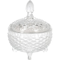 Márka nélkül / Without brand ÜVEGBONBONIER 200 ML 4 FÉLE MODELL