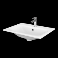 Cersanit CERSANIT MODUO MOSDÓ BEÉPÍTHETŐ KERÁMIA 60X45X17,5CM, CSAPLYUKKAL, PENGE