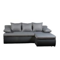D & L Grando 193x136x78cm szürke sarokülőgarnitúra