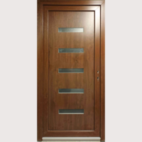 Delta DELTA HIDAS MŰANYAG BEJÁRATI AJTÓ 100X210CM BAL BELÜL FEHÉR KÍVÜL DIÓ FÓLIÁS W5K SIMA
