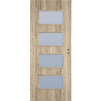 CanDo CANDO DEKORFÓLIÁS BELTÉRI AJTÓLAP 90X210 CM MERANO ÜVEGEZÉS CSOMÓS TÖLGY SZÍN BAL