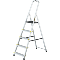 Drabest DRABEST ALUMÍNIUM HÁZTARTÁSI LÉTRA 4+1 FOKOS MAXIMUM 150KG