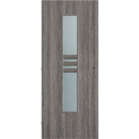 CanDo CANDO DEKORFÓLIÁS BELTÉRI AJTÓLAP 90X210 CM NIDA ÜVEGEZÉS SZÜRKE TÖLGY BAL