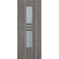 CanDo CANDO DEKORFÓLIÁS BELTÉRI AJTÓLAP 90X210 CM NIDA ÜVEGEZÉS SZÜRKE TÖLGY JOBB