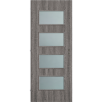 CanDo CANDO DEKORFÓLIÁS BELTÉRI AJTÓLAP 90X210 CM MERANO ÜVEGEZÉS SZÜRKE TÖLGY BAL