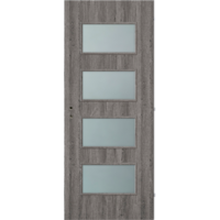 CanDo CANDO DEKORFÓLIÁS BELTÉRI AJTÓLAP 90X210 CM MERANO ÜVEGEZÉS SZÜRKE TÖLGY JOBB