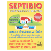 Septibio SEPTOBIO EMÉSZTŐGÖDÖR TISZTÍTÓ POR 10 TASAK/CSOMAG