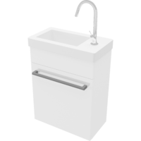Savini Perla 42 függesztett magasfényű fehér 42x56x23cm alsószekrény mosdóval