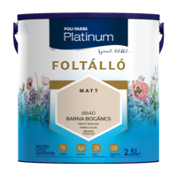 Poli-Farbe POLI-FARBE PLATINUM FOLTÁLLÓ BELTÉRI SZÍNES FALFESTÉK 2,5L BB40 BARNA BOGÁNCS