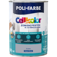 Poli-Farbe POLI-FARBE CELLKOLOR SELYEMFÉNYŰ ZOMÁNCFESTÉK 0,8L SZÜRKE