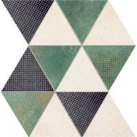 Domino Domino Margot 32,8x25,8cm zöld mozaik dekorcsempe