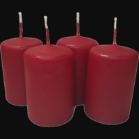 Bispol BISPOL ADVENTI GYERTYA BORDÓ SZÍNBEN 4 DARABOS