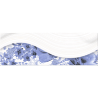 Superceramica SUPERCERAMICA SEA DECOR AZUL B DEKORCSEMPE 20X60CM 1,44M2/CSOMAG KÉK, FÉNYES