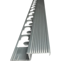 VIARPROFIL VIARPROFIL SZÖGLETES BEÉPÍTHETŐ NATÚR ALUMÍNIUM LÉPCSŐ PROFIL 10MMX2,5M