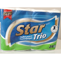 Star Trio STAR TRIO TOALETTPAPÍR 3 RÉTEGŰ 24 TEKERCS