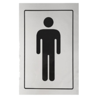 JKH JKH INFORMÁCIÓS TÁBLA ÖNTAPADÓS FÉRFI WC 12X8CM