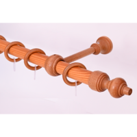 Márka nélkül / Without brand EGYSOROS 28MM FA KARNIS SZETT FILIGRANO 260CM, CSERESZNYE SZÍNŰ