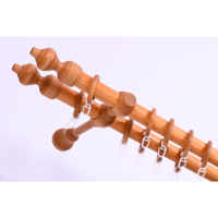 Márka nélkül / Without brand KÉTSOROS 28MM FA KARNIS SZETT FILIGRANO 200CM, CSERESZNYE SZÍNŰ