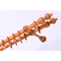 Márka nélkül / Without brand KÉTSOROS 28MM FA KARNIS SZETT FILIGRANO 260CM, CSERESZNYE SZÍNŰ