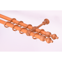 Márka nélkül / Without brand KÉTSOROS 28MM FA KARNIS SZETT FILIGRANO 300CM, CSERESZNYE SZÍNŰ