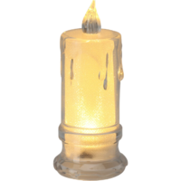 Márka nélkül / Without brand Elemes meleg fehér színű LED gyertya