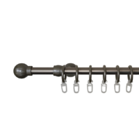 Műfém MŰFÉM FÉM KARNIS SZETT 240CM EGYSOROS 16MM EZÜST GÖMB VÉG