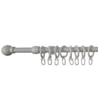 Műfém MŰFÉM FÉM KARNIS SZETT 200CM EGYSOROS 16MM FEHÉR GÖMB VÉG