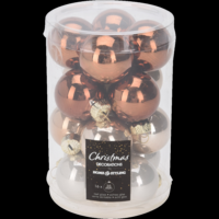 Márka nélkül / Without brand GÖMB SZETT ÜVEG KÁVÉ 35MM 16DB: 8 FÉNYES, 8 MATT