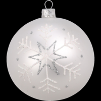 Márka nélkül / Without brand GÖMB DÍSZ ÜVEG 10X10X10CM 3 FÉLE MATT EZÜST, MATT FEHÉR, FÉNYES SZÜRKE