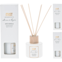 Márka nélkül / Without brand ILLATOSÍTÓ 23X8X8CM ÜVEG 2-FÉLE MODELL 6 DB RATTAN PÁLCIKÁVAL