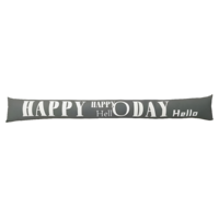Márka nélkül / Without brand HUZATFOGÓ PÁRNA 90CM SZÜRKE HAPPY DAY FELIRAT