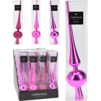 Márka nélkül / Without brand CSÚCSDÍSZ FUKSZIA 3-FÉLE MODELL, FÉNYES, MATT ÉS CSILLOGÓ