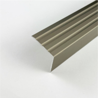 VIARPROFIL VIARPROFIL SZÖGLETES UTÓLAGOS ÖNTAPADÓS ELOXÁLT ALU LÉPCSŐ PROFIL 25X25MM 0,9M TITÁN